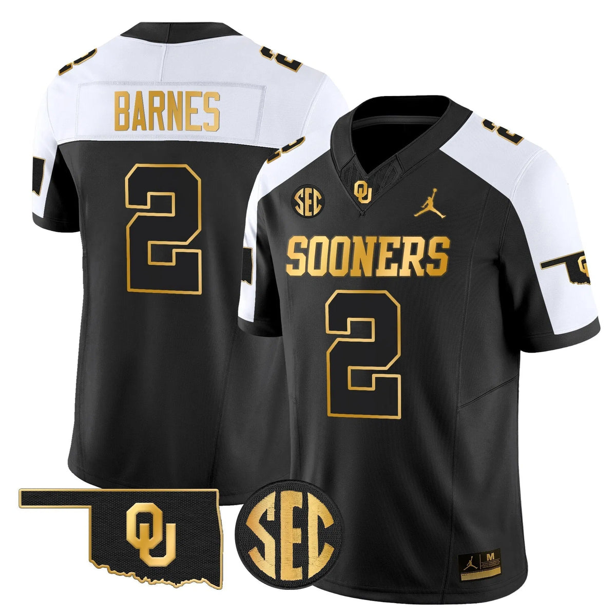 Personalized OU 2026 Gold Vapor Limited Jersey - Stitched - Alternate / Jovantae Barnes Stitched