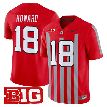 Personalized OSU Throwback Vapor Limited Jersey - Stitched - Red / Will Howard Stitched