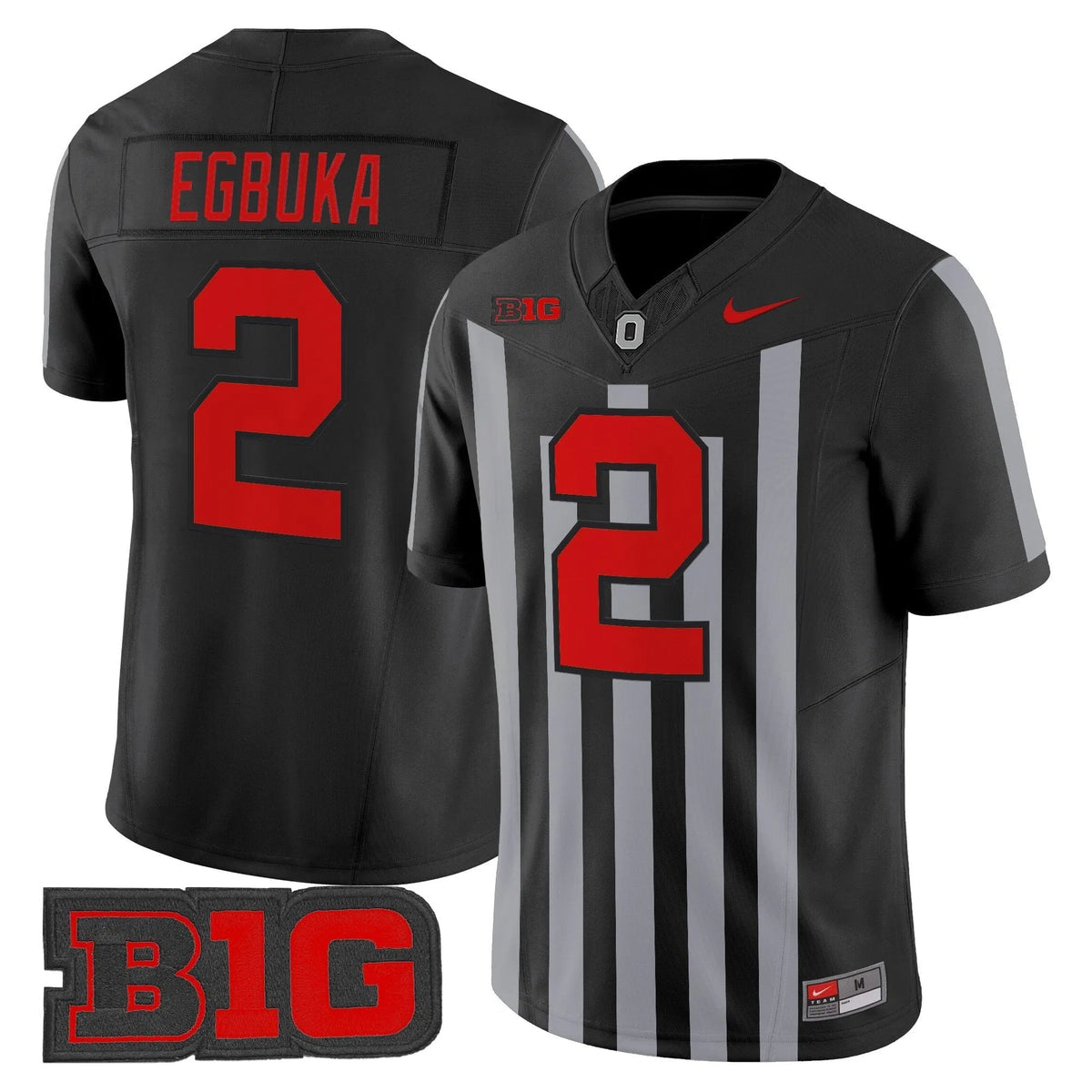 Personalized OSU Throwback Vapor Limited Jersey - Stitched - Black / Emeka Egbuka Stitched