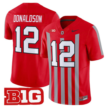 Personalized OSU Throwback Vapor Limited Jersey - Stitched - Red / CJ Donaldson Stitched