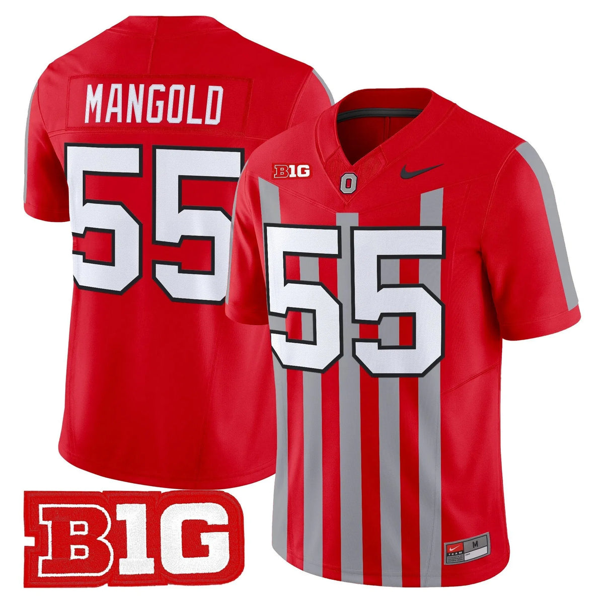 Personalized OSU Throwback Vapor Limited Jersey - Stitched - Red / Nick Mangold Stitched