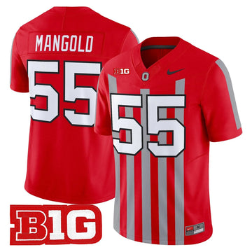 Personalized OSU Throwback Vapor Limited Jersey - Stitched - Red / Nick Mangold Stitched