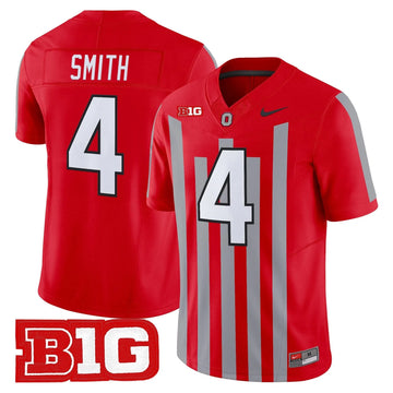 Personalized OSU Throwback Vapor Limited Jersey - Stitched - Red / Jeremiah Smith Stitched