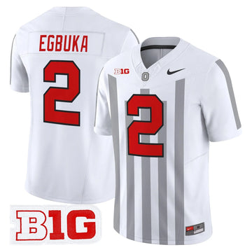Personalized OSU Throwback Vapor Limited Jersey - Stitched - White / Emeka Egbuka Stitched