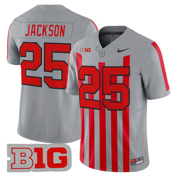 Personalized OSU Throwback Vapor Limited Jersey - Stitched - Gray / Bo Jackson Stitched