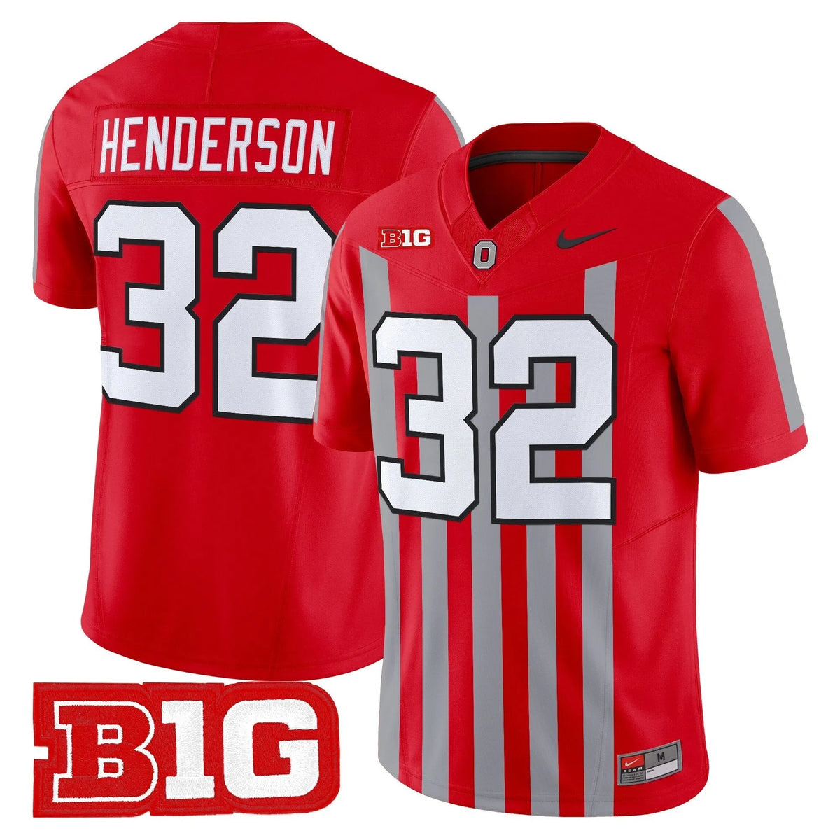 Personalized OSU Throwback Vapor Limited Jersey - Stitched - Red / Treveyon Henderson Stitched