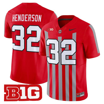 Personalized OSU Throwback Vapor Limited Jersey - Stitched - Red / Treveyon Henderson Stitched