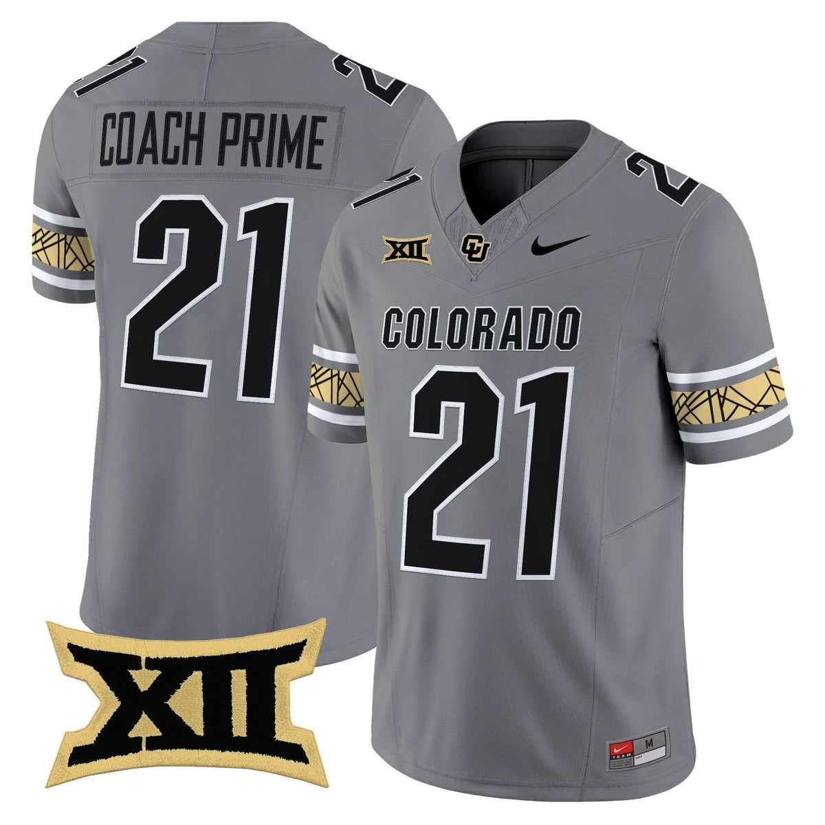 Personalized CU 2026 Vapor Limited Jersey V2 - Stitched - Gray / Coach Prime Stitched