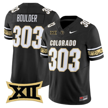 Personalized CU 2026 Vapor Limited Jersey V2 - Stitched - Black / Boulder 303 Stitched