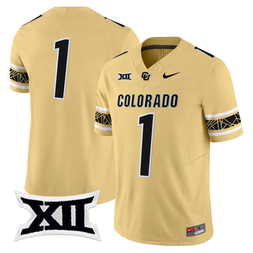 Personalized CU 2026 Vapor Limited Jersey V2 - Stitched - Gold / #1 Team Stitched