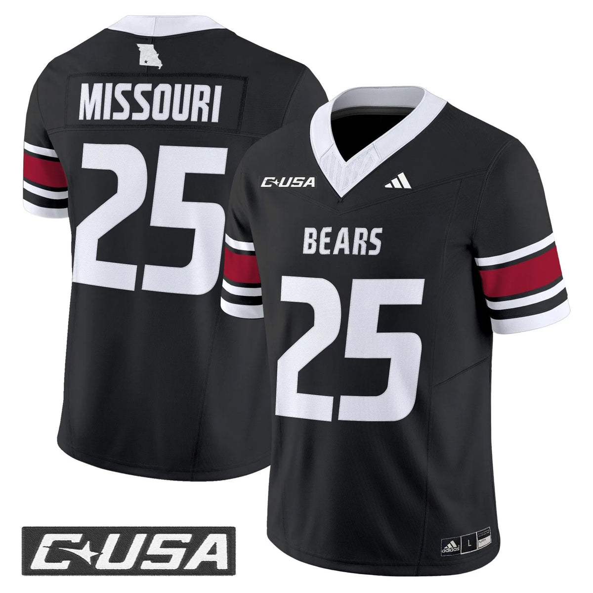 Personalized MSB 2026 Vapor Limited Jersey - Black / #25 Missouri Stitched