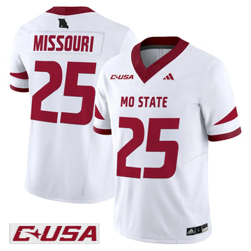 Personalized MSB 2026 Vapor Limited Jersey - White / #25 Missouri Stitched