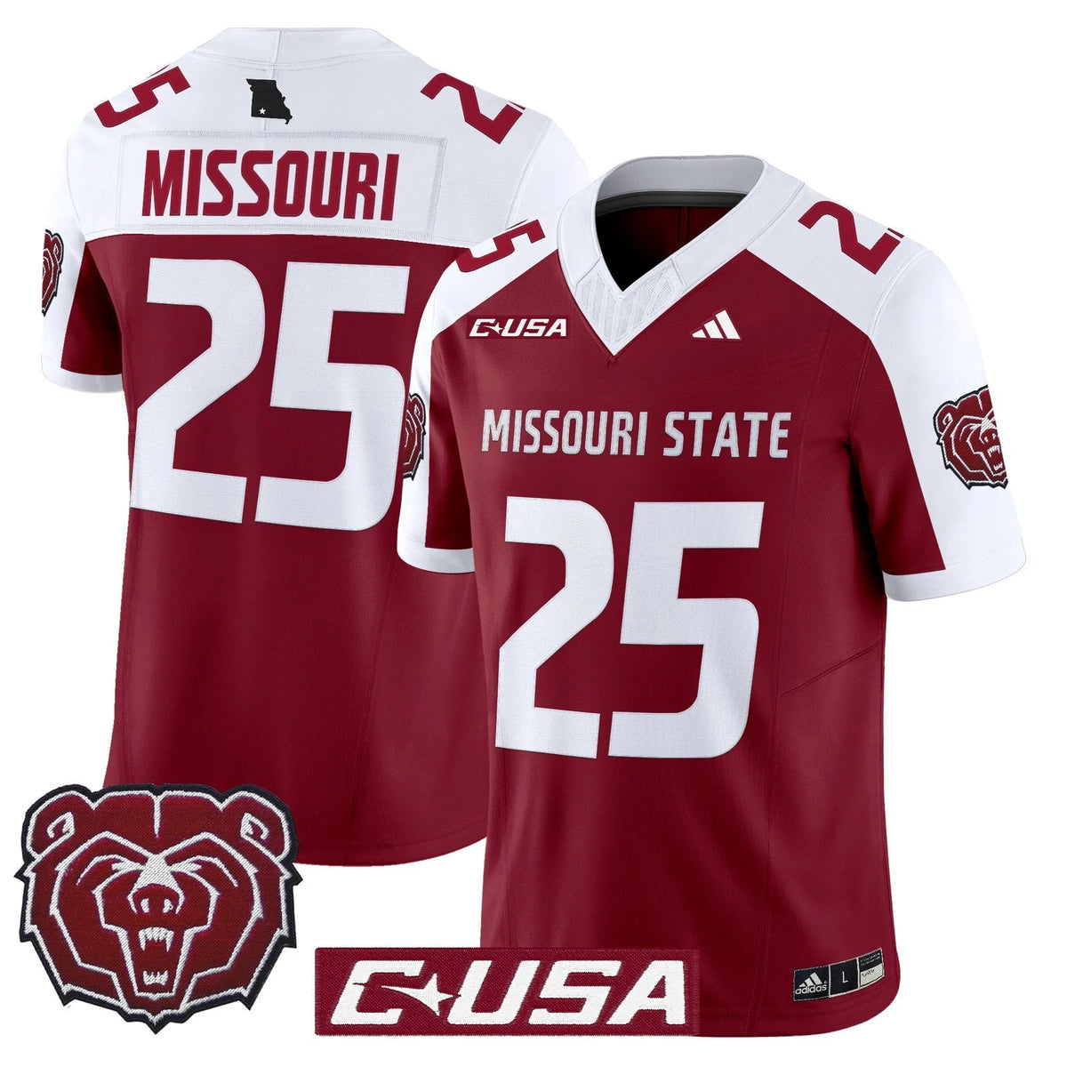 Personalized MSB 2026 Vapor Limited Jersey - Maroon Alternate / #25 Missouri Stitched