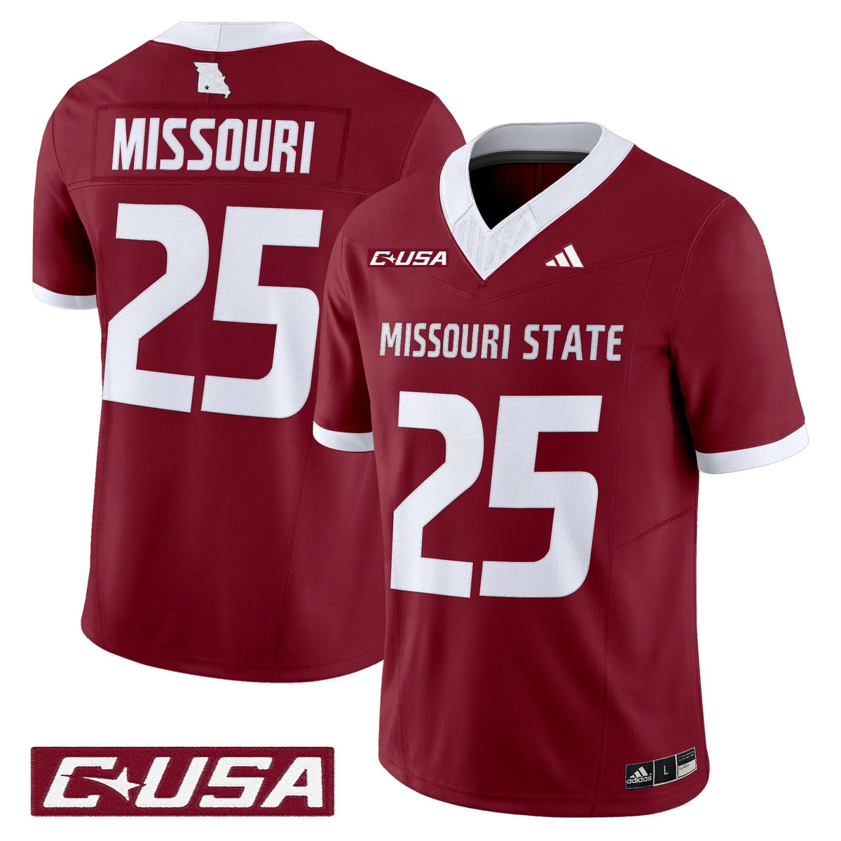 Personalized MSB 2026 Vapor Limited Jersey - Maroon / #25 Missouri Stitched