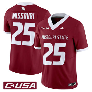 Personalized MSB 2026 Vapor Limited Jersey - Maroon / #25 Missouri Stitched