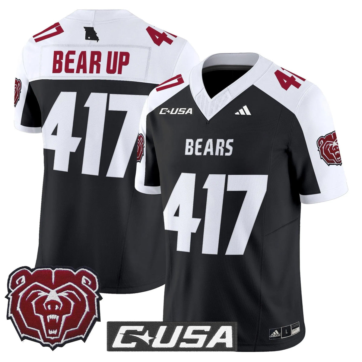 Personalized MSB 2026 Vapor Limited Jersey - Black Alternate / Bear Up 417 Stitched