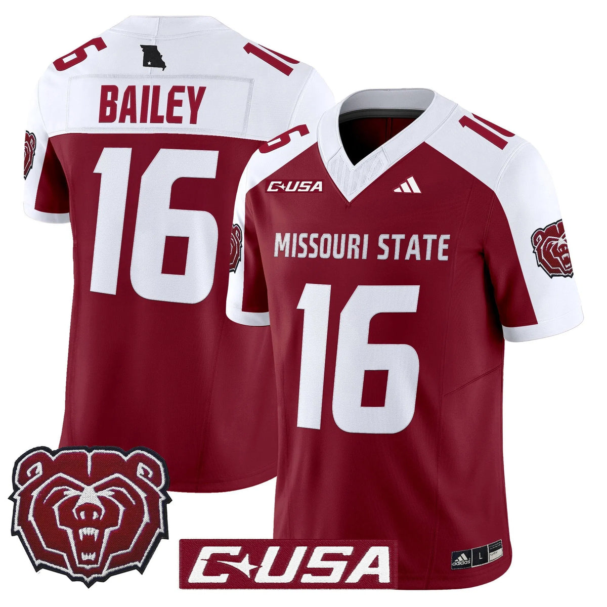 Personalized MSB 2026 Vapor Limited Jersey - Maroon Alternate / Deuce Bailey Stitched