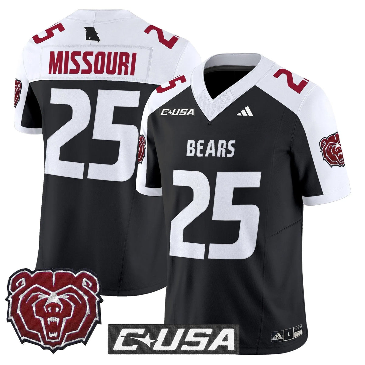 Personalized MSB 2026 Vapor Limited Jersey - Black Alternate / #25 Missouri Stitched