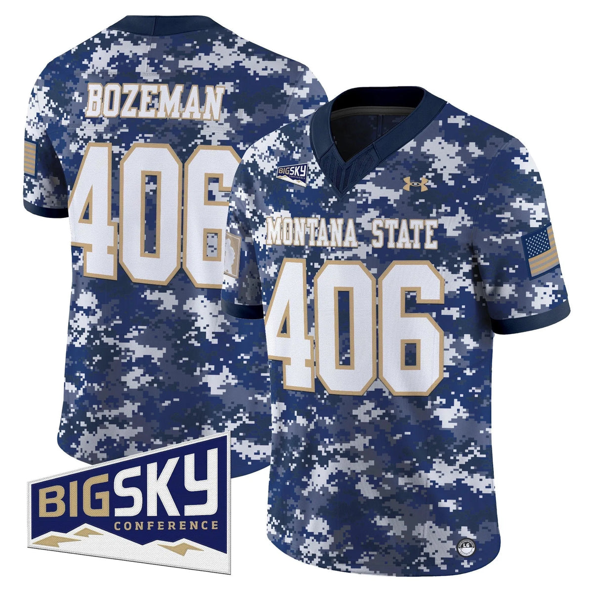 Personalized MSB 2026 Vapor Limited Jersey - Camo / Bozeman 406 Stitched