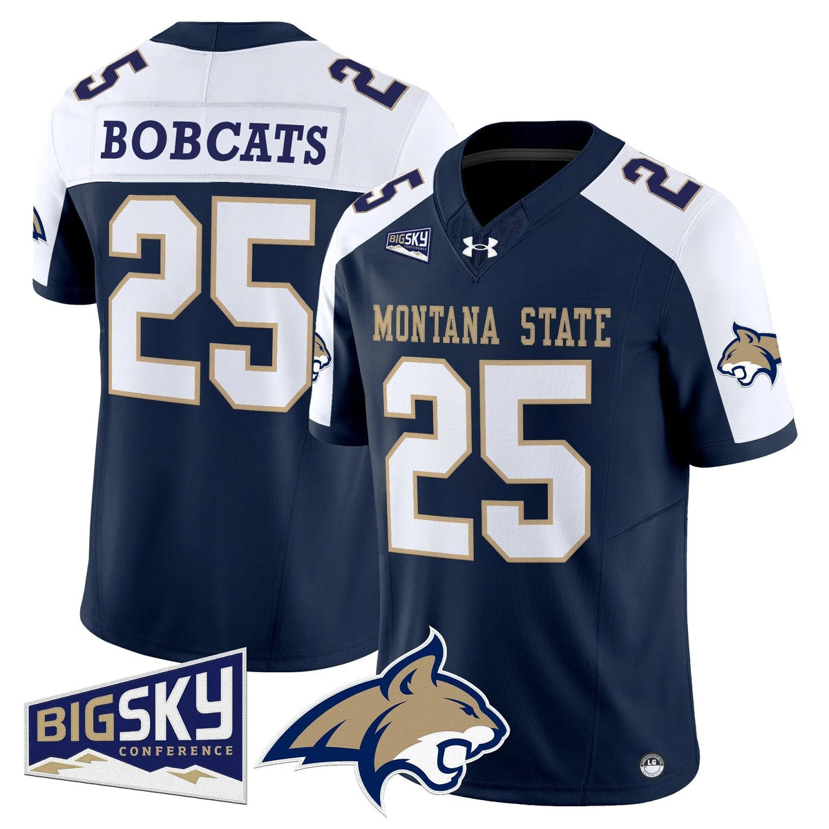 Personalized MSB 2026 Vapor Limited Jersey - Navy Alternate / #25 Bobcats Stitched