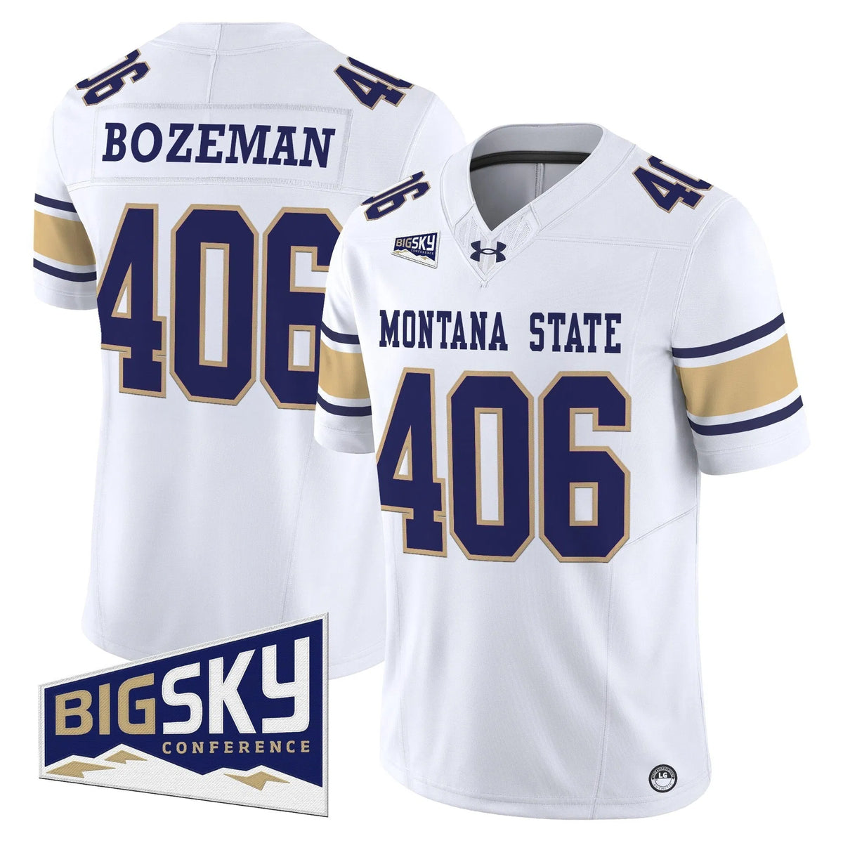 Personalized MSB 2026 Vapor Limited Jersey - White / Bozeman 406 Stitched