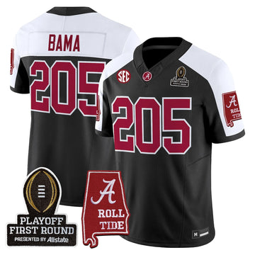 Personalized BAMA 2026 Playoff First Round Vapor Limited Jersey - Black Alternate / Bama 205 Stitched