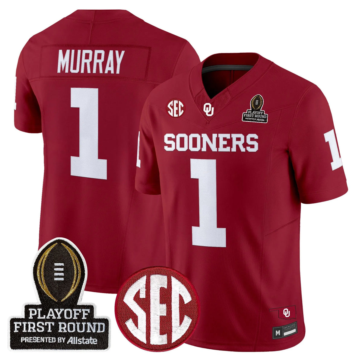Personalized OU 2026 Playoff First Round Vapor Limited Jersey - Crimson / Kyler Murray Stitched