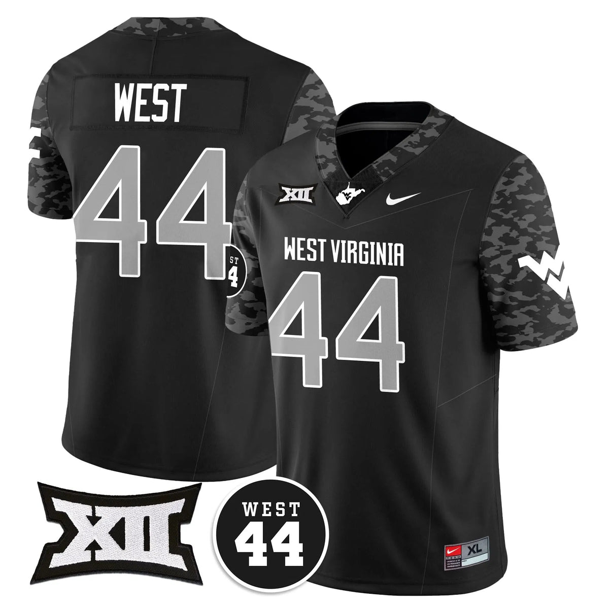 Personalized WVM 2026 Vapor Limited Jersey  - Honor Jerry West - Coal / Jerry West Stitched