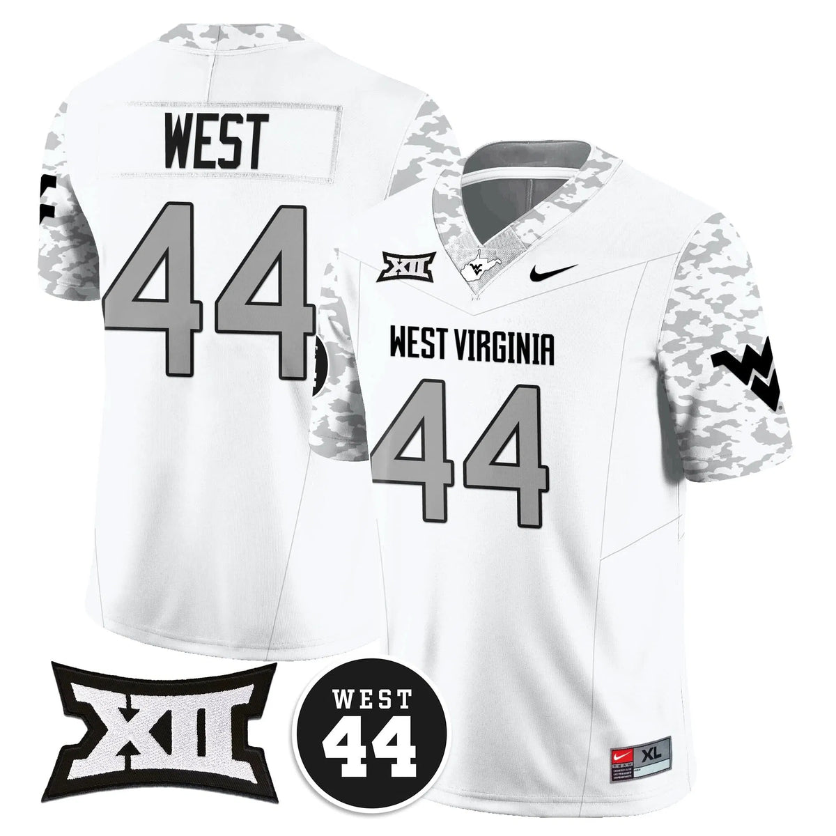 Personalized WVM 2026 Vapor Limited Jersey  - Honor Jerry West - White / Jerry West Stitched