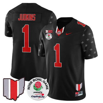 Personalized OSB 2026 Rose Bowl Vapor Limited Jersey - Black Limited / Quinshon Judkins - 1 Stitched