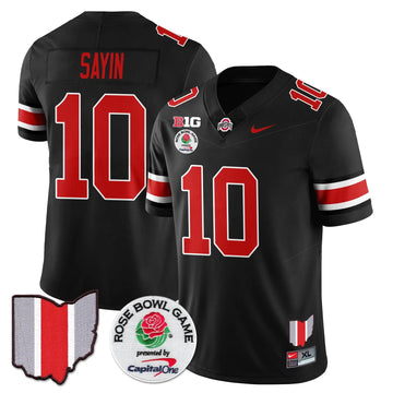 Personalized OSB 2026 Rose Bowl Vapor Limited Jersey - Black / Julian Sayin - 10 Stitched