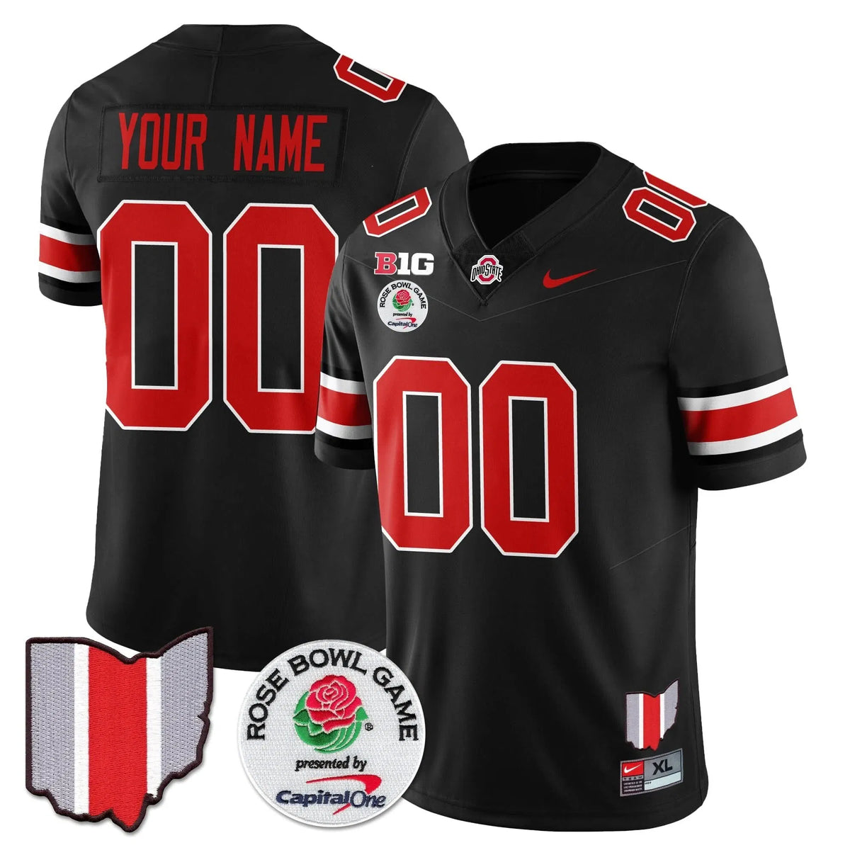 Personalized OSB 2026 Rose Bowl Vapor Limited Custom Jersey - Black Stitched