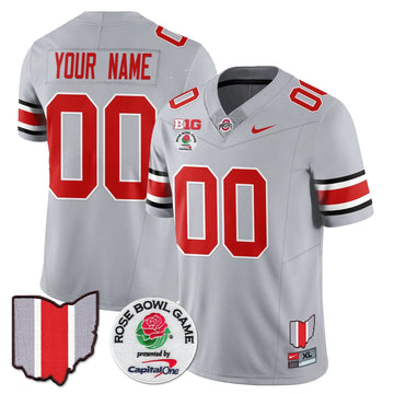 Personalized OSB 2026 Rose Bowl Vapor Limited Custom Jersey - Gray Stitched