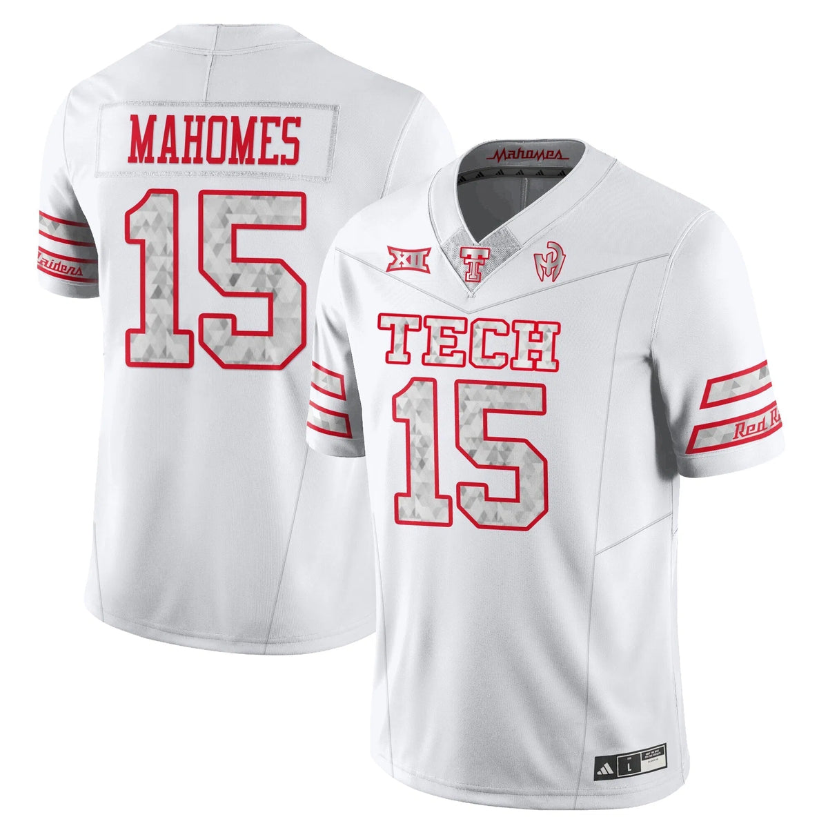 Personalized Texas Tech Football GalvanICED Jersey - Patrick Mahomes #15 Stitched