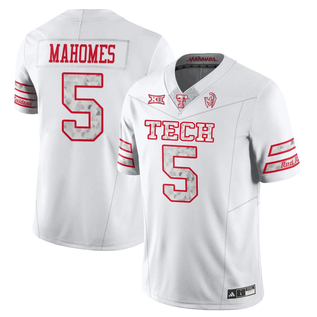 Personalized Texas Tech Football GalvanICED Jersey - Patrick Mahomes #5 Stitched