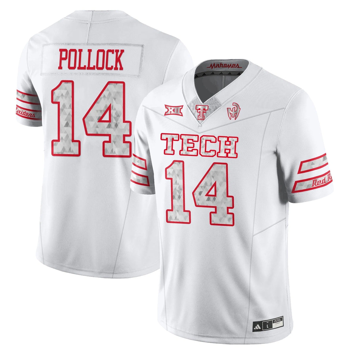 Personalized Texas Tech Football GalvanICED Jersey - Brice Pollock Stitched