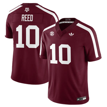 Personalized Aggies Football 1975 Throwback Jersey - Maroon / Marcel Reed - 10 Stitched