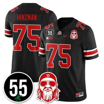 Personalized OSU Vapor Limited Jersey - Nick Mangold Patch - Black / Carson Hinzman - 75 Stitched