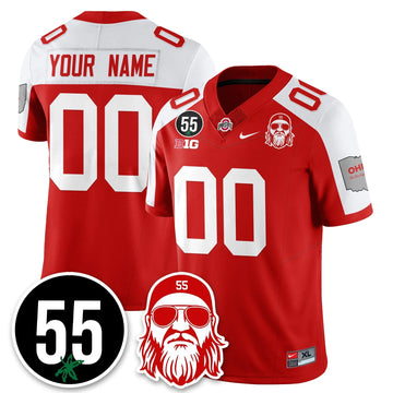 Personalized Custom OSU Vapor Limited Jersey - Nick Mangold Patch - Red Alternate Stitched