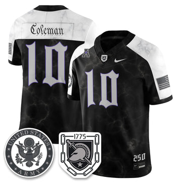 Personalized ABK Vapor Limited Jersey - 250 Years of Service and Sacrifice - Dewayne Coleman - 10 / Alternate Stitched