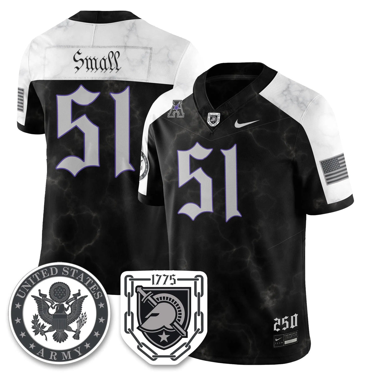 Personalized ABK Vapor Limited Jersey - 250 Years of Service and Sacrifice - Brady Small - 51 / Alternate Stitched