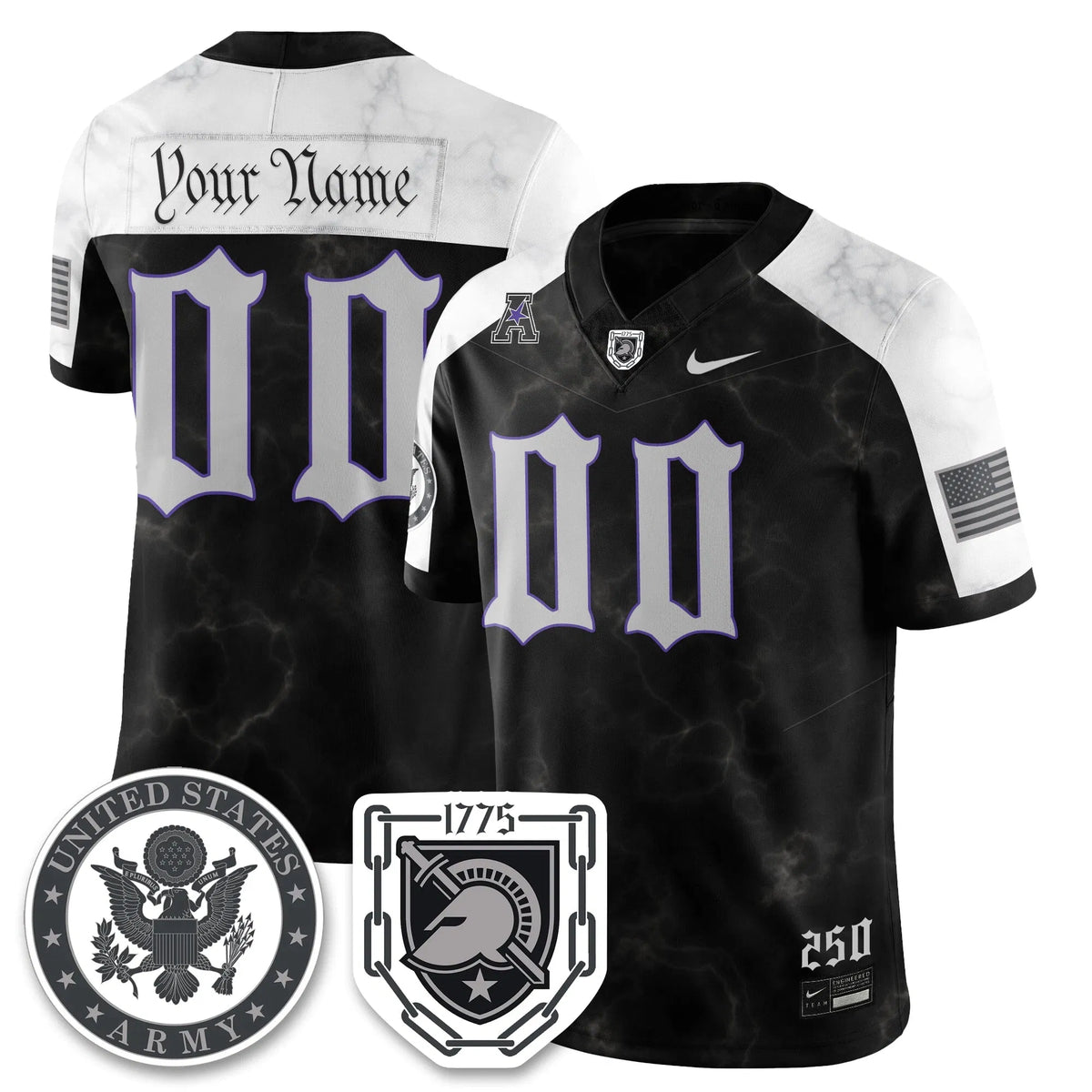 Personalized Custom ABK Vapor Limited Jersey - 250 Years of Service and Sacrifice - Alternate Stitched