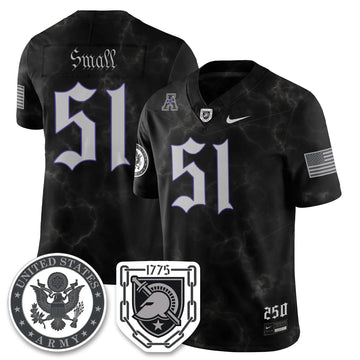 Personalized ABK Vapor Limited Jersey - 250 Years of Service and Sacrifice - Brady Small - 51 / Black Stitched