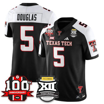Personalized TTU Vapor Limited Jersey - Edward Jones Champions - Black Alternate / Caleb Douglas - 5 Stitched