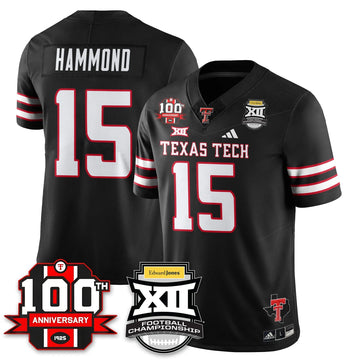 Personalized TTU Vapor Limited Jersey - Edward Jones Champions - Black / Will Hammond - 15 Stitched
