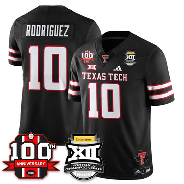 Personalized TTU Vapor Limited Jersey - Edward Jones Champions - Black / Jacob Rodriguez - 10 Stitched