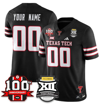 Personalized Custom TTU Vapor Limited Jersey - Edward Jones Champions - Black Stitched