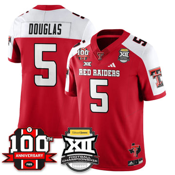 Personalized TTU Vapor Limited Jersey - Edward Jones Champions - Red Alternate / Caleb Douglas - 5 Stitched