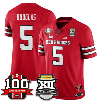 Personalized TTU Vapor Limited Jersey - Edward Jones Champions - Red / Caleb Douglas - 5 Stitched