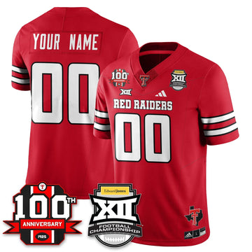 Personalized Custom TTU Vapor Limited Jersey - Edward Jones Champions - Red Stitched